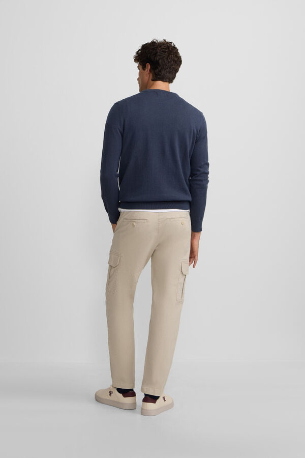 Silbon Camisola clássico de gola redonda Cinzento