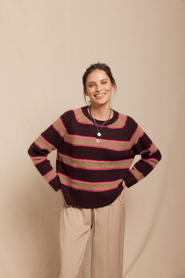 Slowlove Jersey rayas Estampado beige