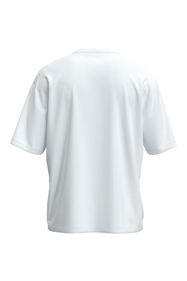 Selected Camiseta com logo de T-shirt de manga curta   Branco