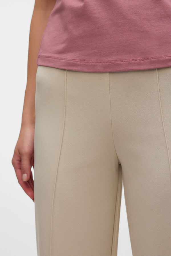 Vero Moda Calça social elástica Cinzento