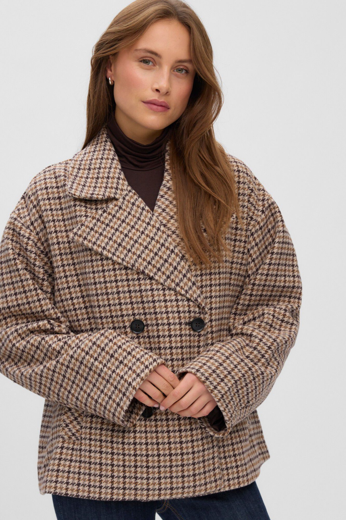 Vero Moda Curve Casaco curto aos quadrados