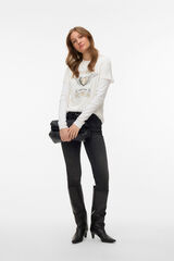 Vero Moda T-shirt de manga curta em algod&atilde;o Branco