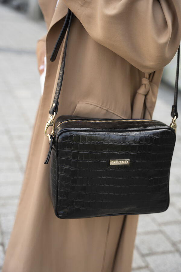 The Code Black Charlotte Shoulder Bag Black