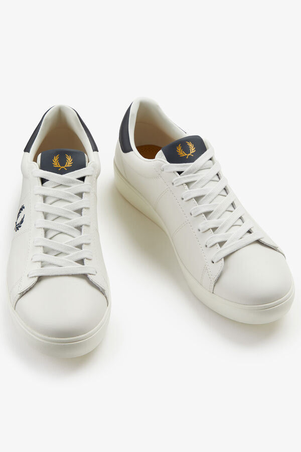 Fred Perry Sapatilhas Spencer pele Ecru