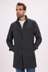 Jack & Jones Abrigo corto de lana con cuello alto