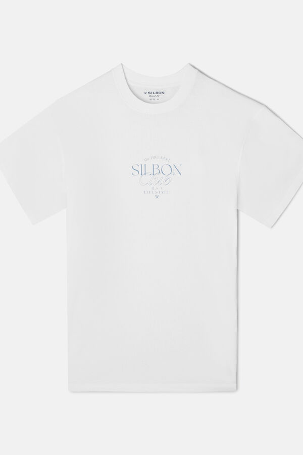 Silbon Camiseta silbon club com ajuste especial Branco