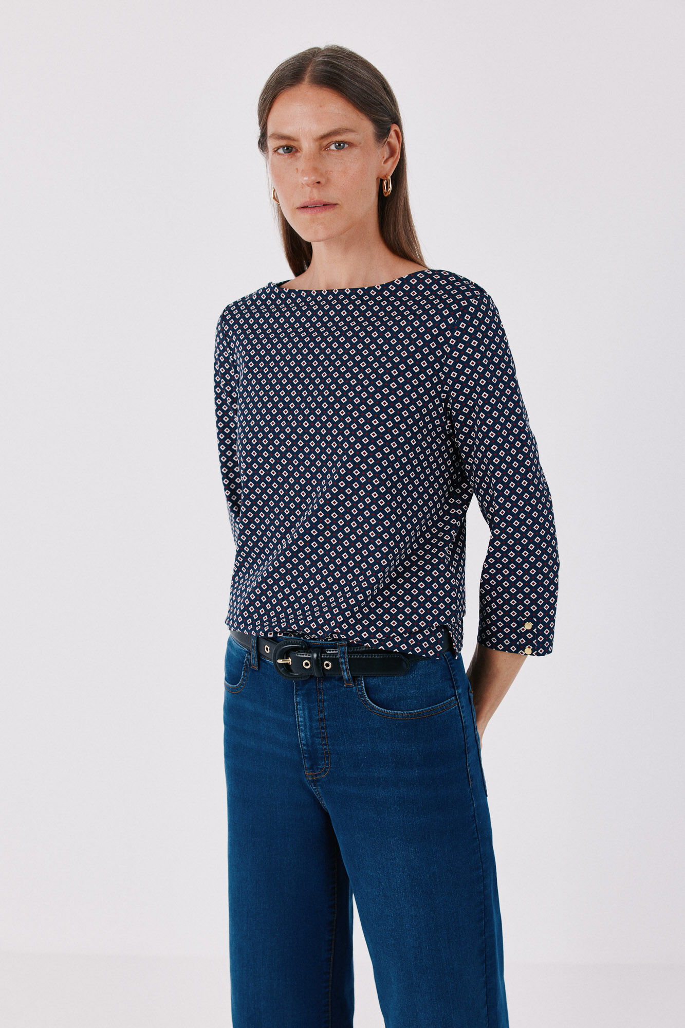 Cortefiel Boat neck T-shirt