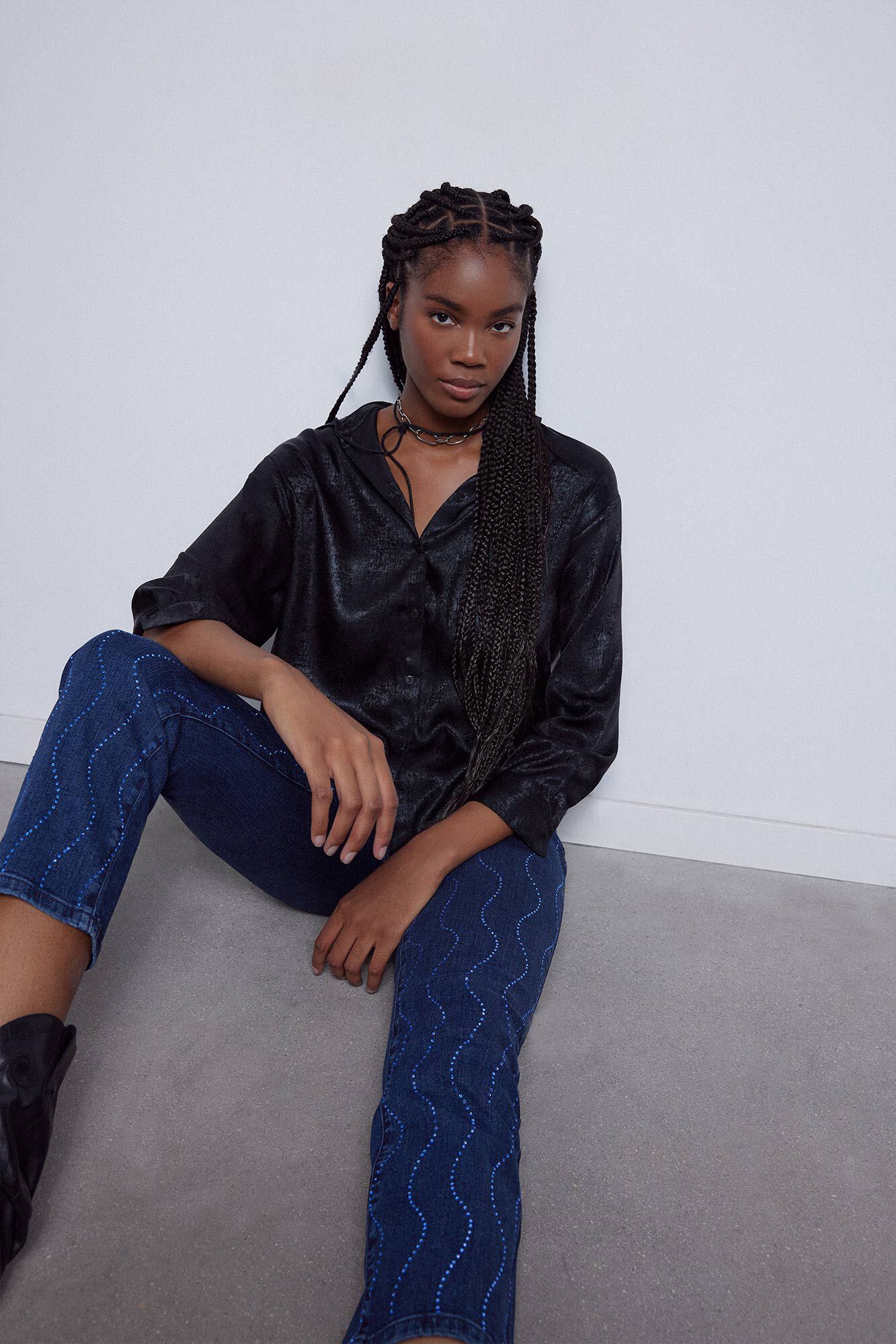Pantalon strass on sale