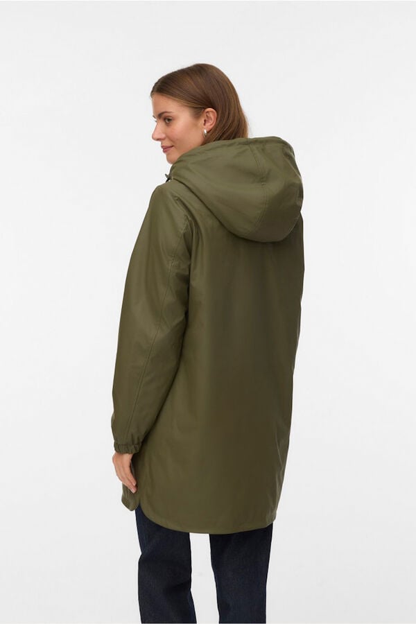 Vero Moda Impermeável com capuz Verde