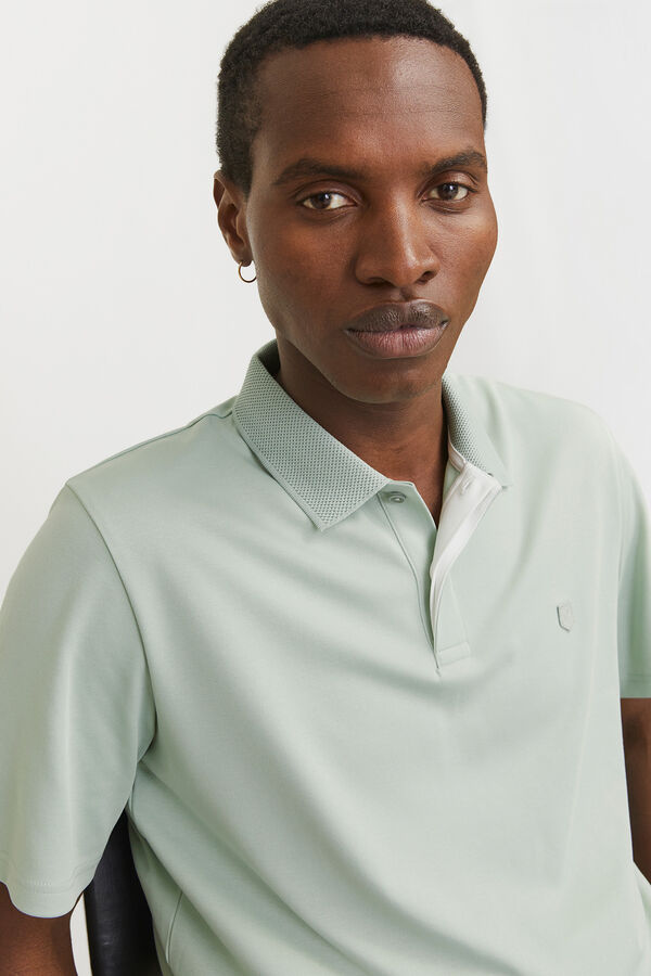 Jack & Jones Camisa pólo liso de regular fit Azul