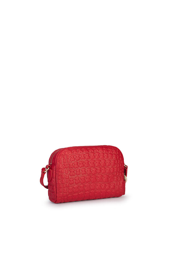 Cortefiel Red leather Sherton crossbody bag Red