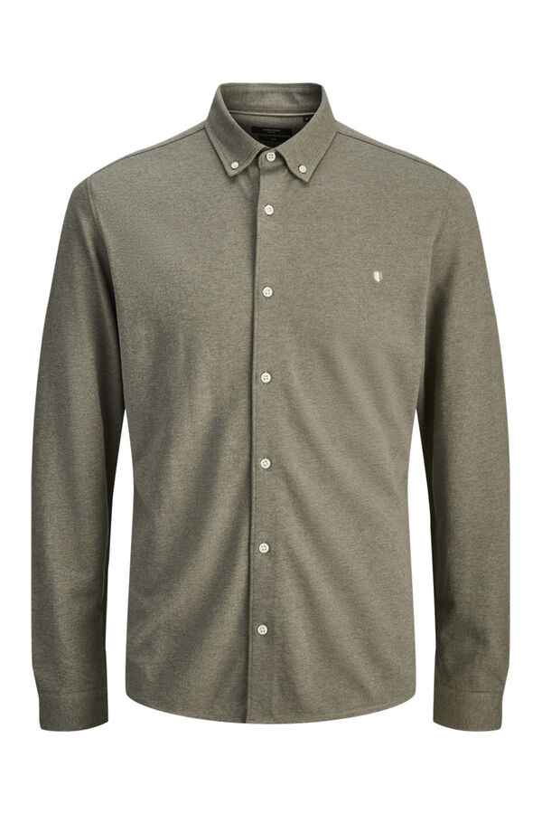 Jack & Jones Camisa de manga comprida Castanho