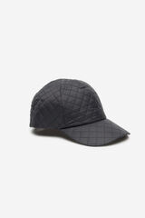 Cortefiel Padded nylon cap Black