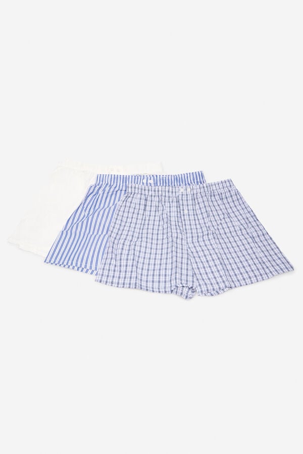 Cortefiel 3-pack woven boxers White