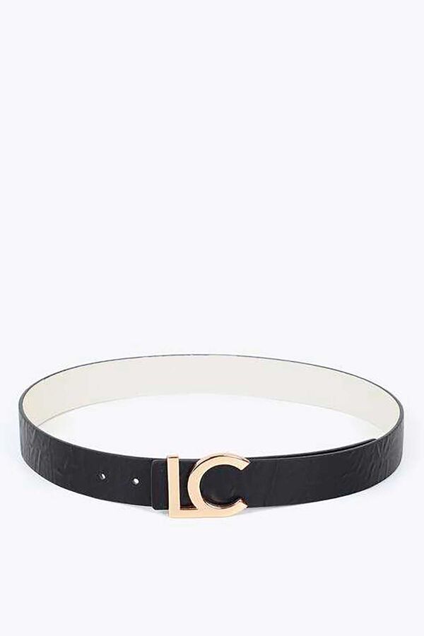 Lola Casademunt Cinturón reversible Negro