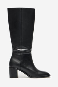 Cortefiel High nappa leather boot Black