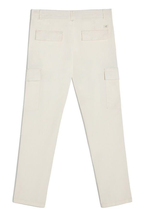 Cortefiel Cargo trousers Ivory