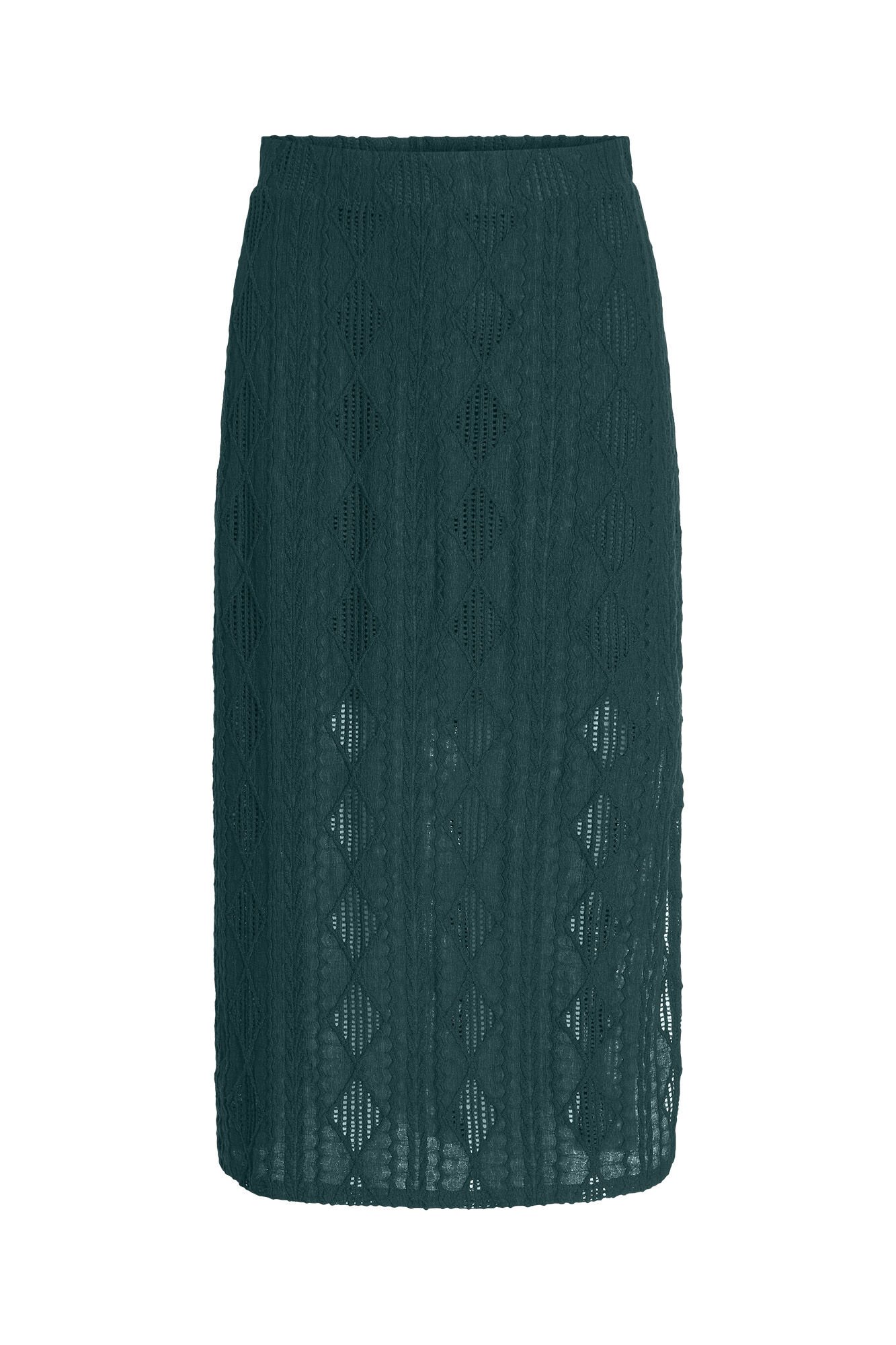 Openwork jersey knit midi skirt Women s skirts Cortefiel