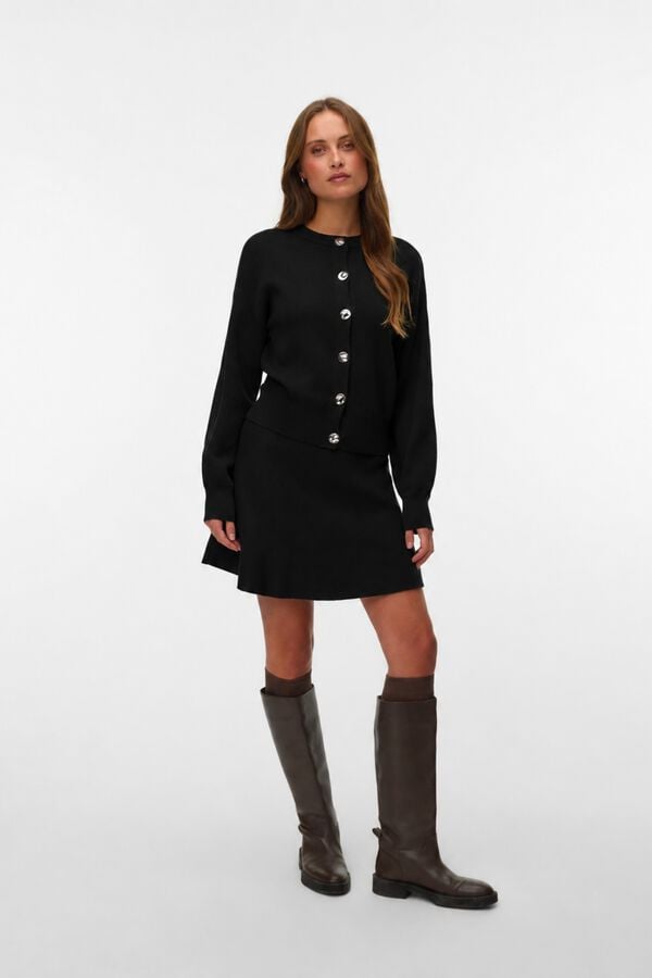 Vero Moda Silver button jacket Black