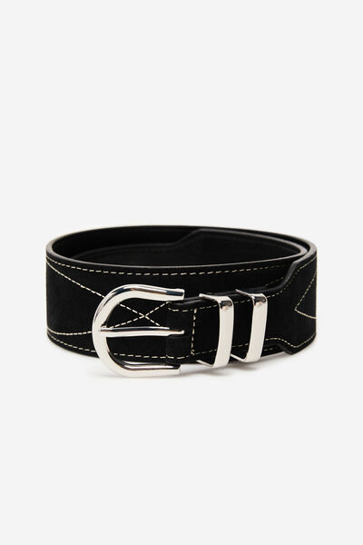 Cortefiel Cowboy belt Black