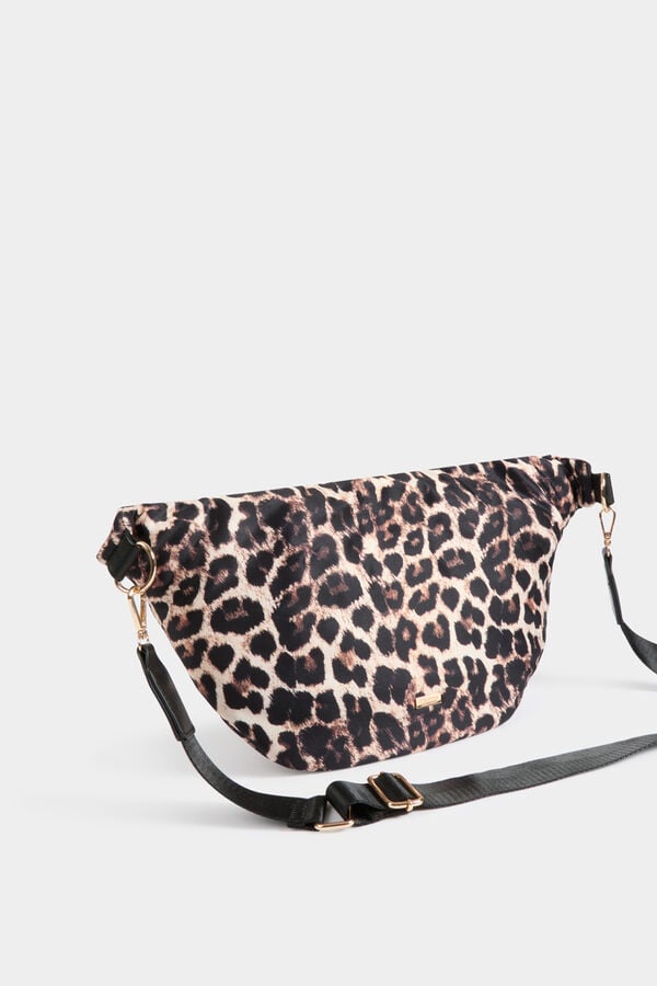 Morgan Bolsa de cintura com estampado de leopardo Multicolorido