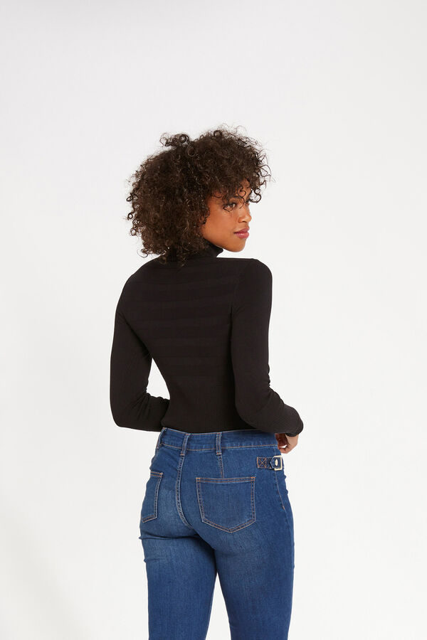 Morgan Long-sleeved turtleneck jumper Black