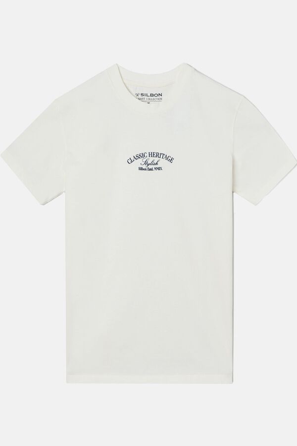 Silbon Special fit classic heritage t-shirt Beige