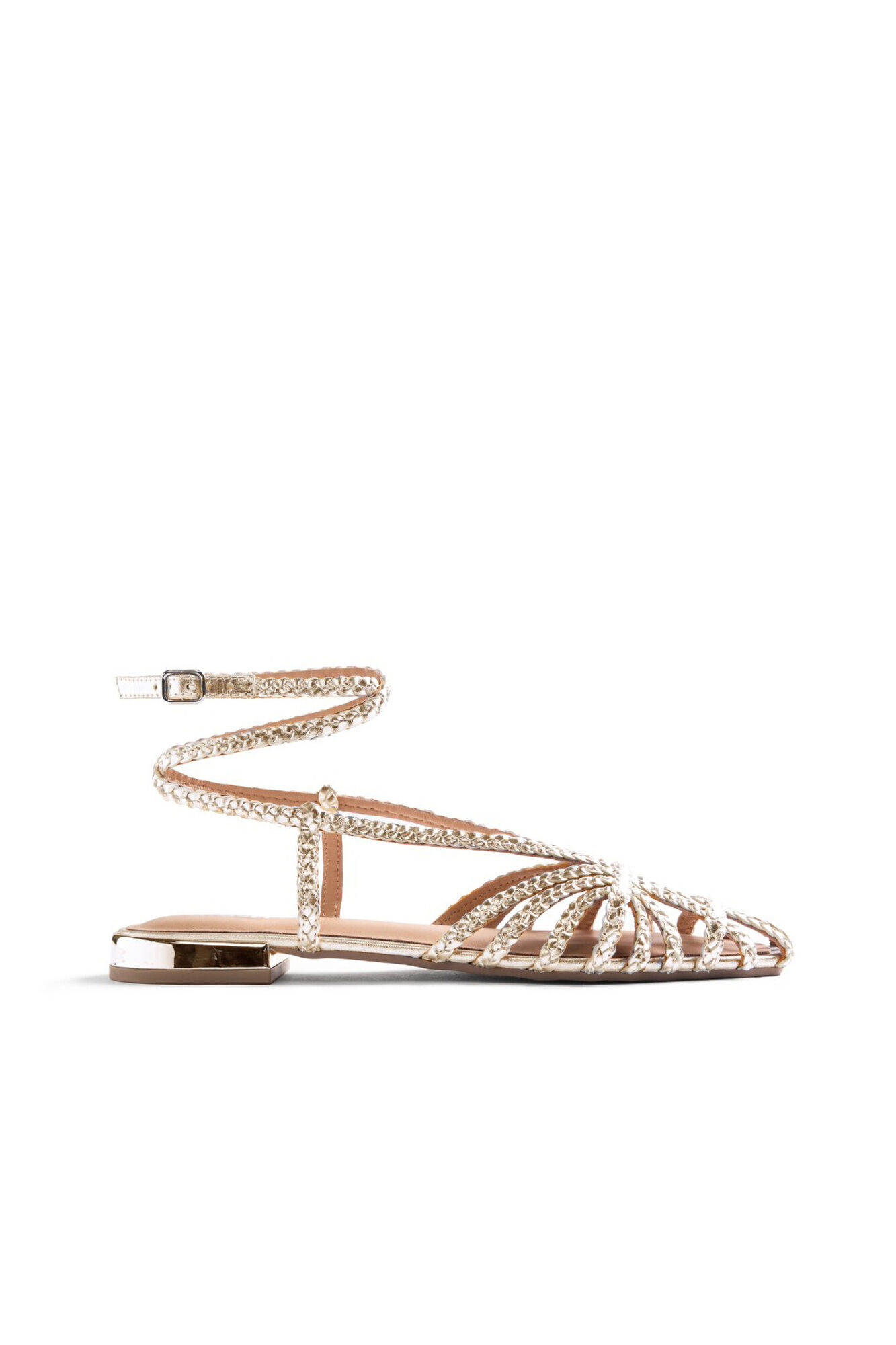 Gioseppo Sand&aacute;lias de pescador em pele entran&ccedil;ada