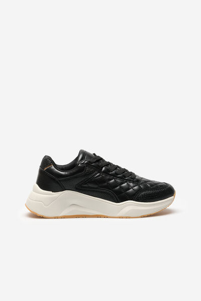 Cortefiel Quilted trainers Black