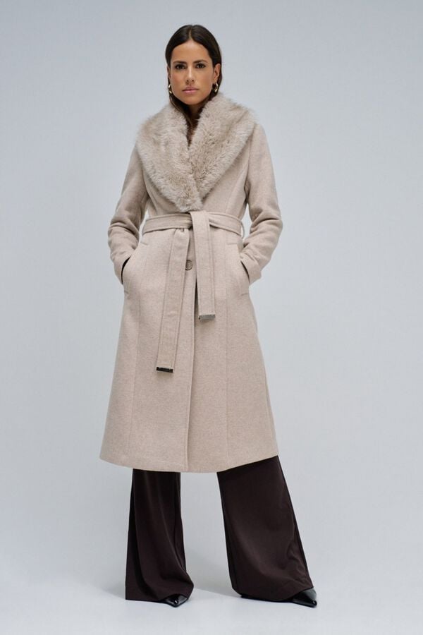 Salsa Jeans Grace cloth coat Grey