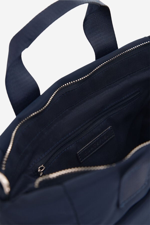 Cortefiel Medium nylon bag Blue