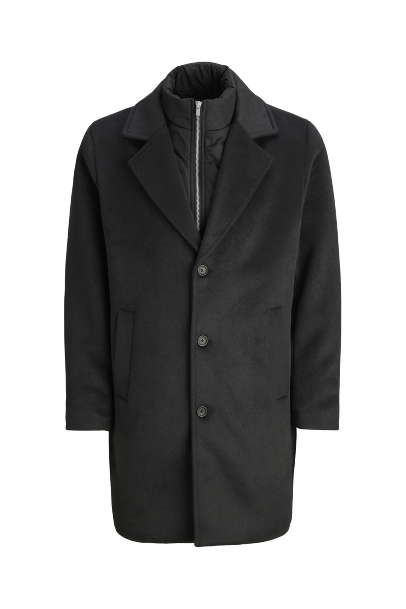Jack & Jones Abrigo largo con cierre combinado