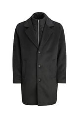 Jack & Jones Sobretudo longo com fecho combinado Preto