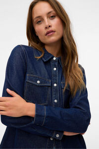 Vero Moda Camisa denim com bolsos no peito