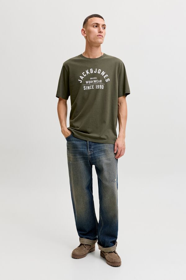 Jack & Jones T-shirt estampado regular fit Verde