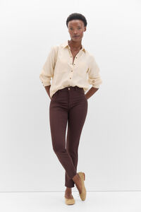 Cortefiel Sensational Color Trousers Brown