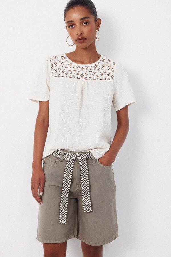 Cortefiel Denim Bermuda shorts Kaki
