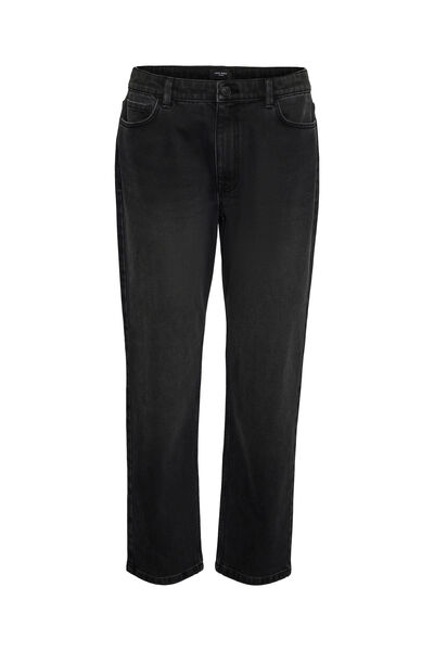 Cortefiel Jeans retas de cintura média Preto