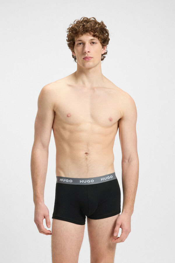 HUGO Pacote de três boxers Branco