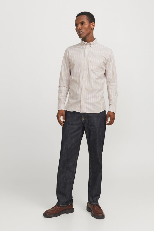 Jack & Jones Camisola oxford slim fit Cinzento
