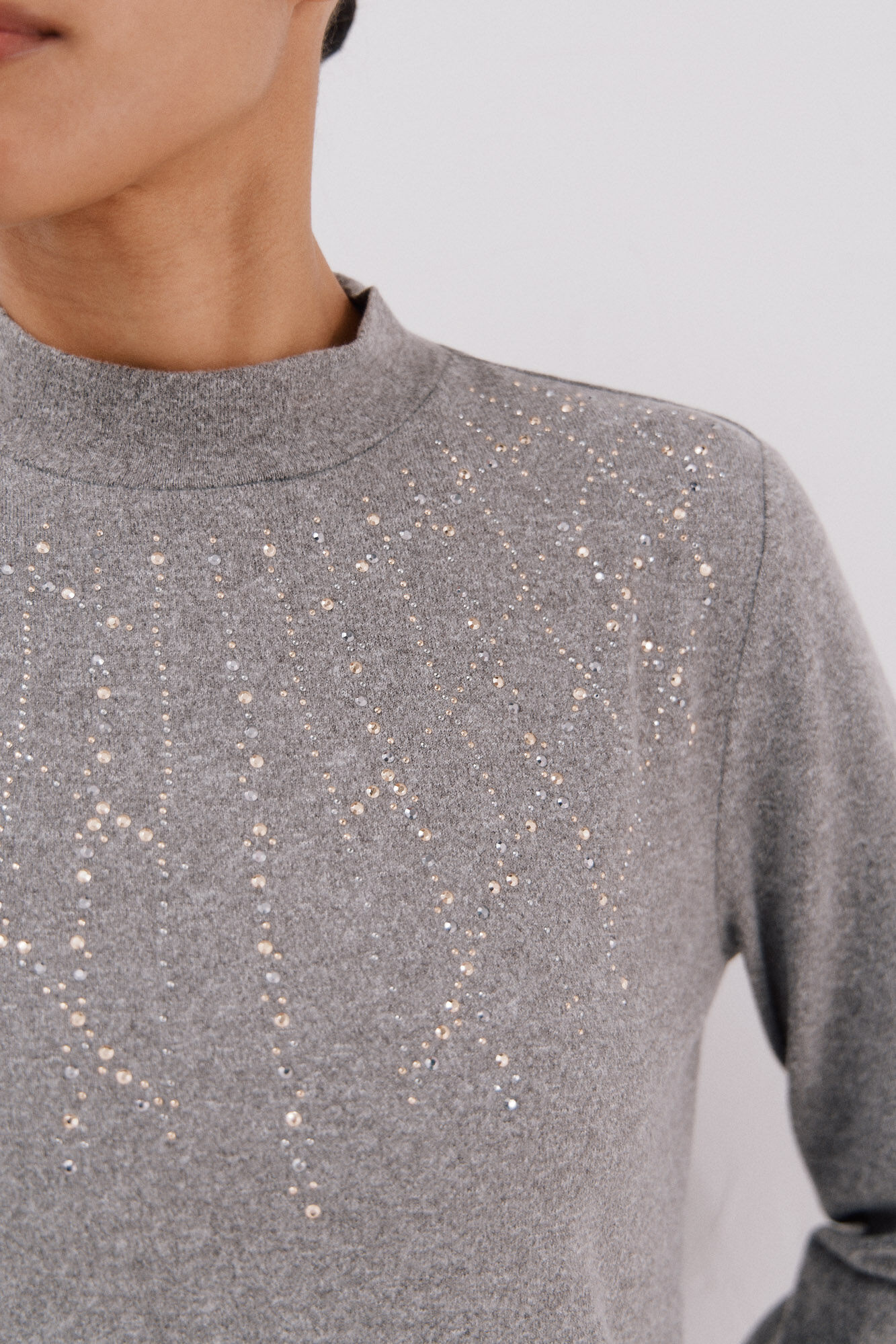 Cortefiel T-shirt with rhinestone detail