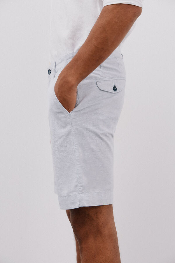 Cortefiel Oxford chinos Bermuda Shorts Blue