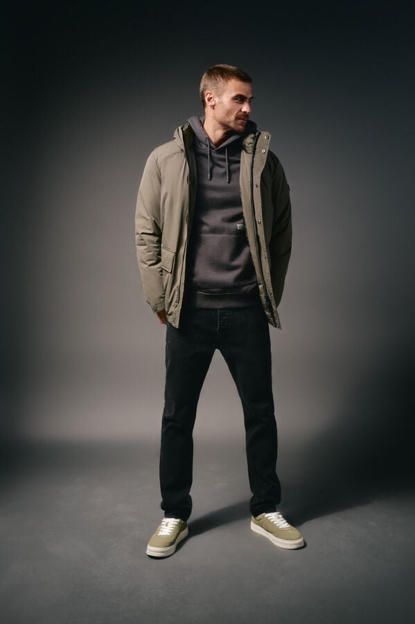 OOTO Parka acolchoada capuz Verde