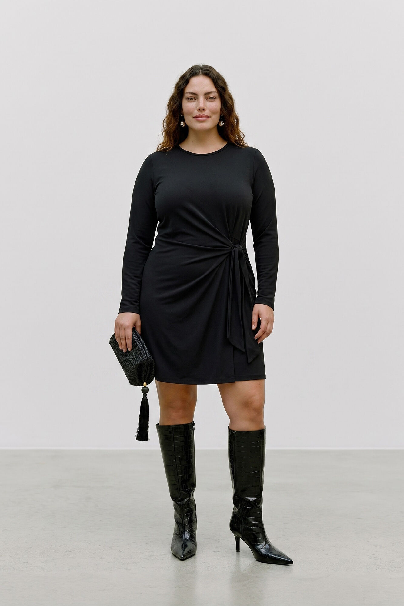 Vero Moda Curve Vestido curto com drapeado lateral
