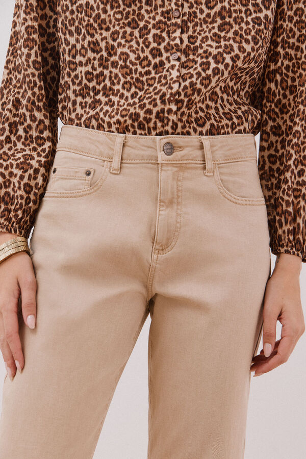 Cortefiel calça jeans mamãe  Castanho