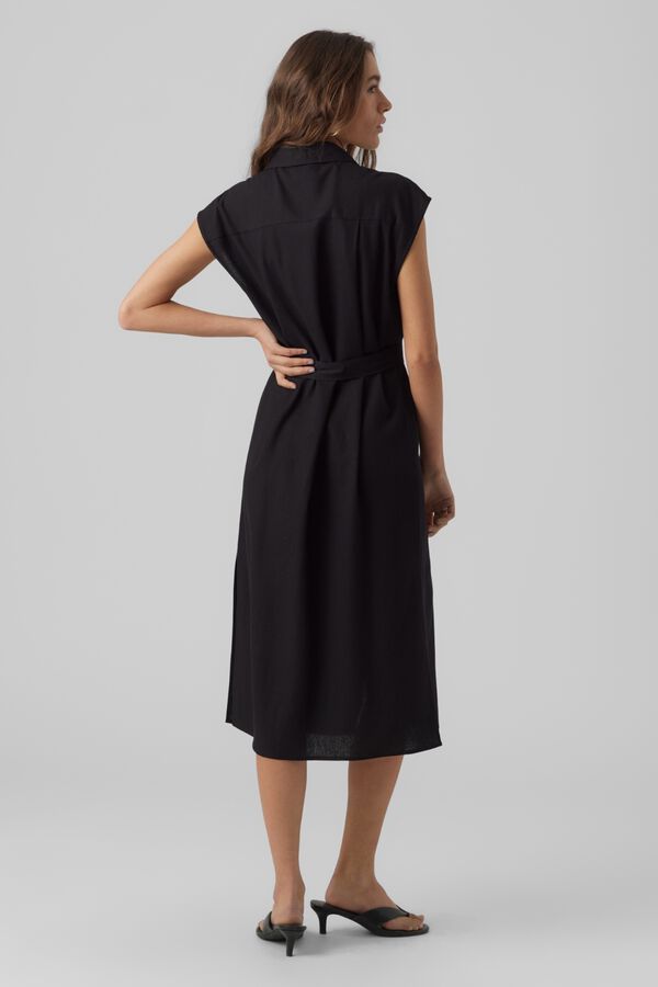 Vero Moda 7/8 shirt dress Black