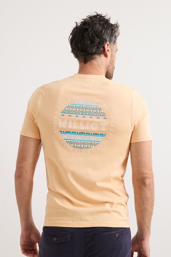 Williot Ethnic Circle T-shirt Orange