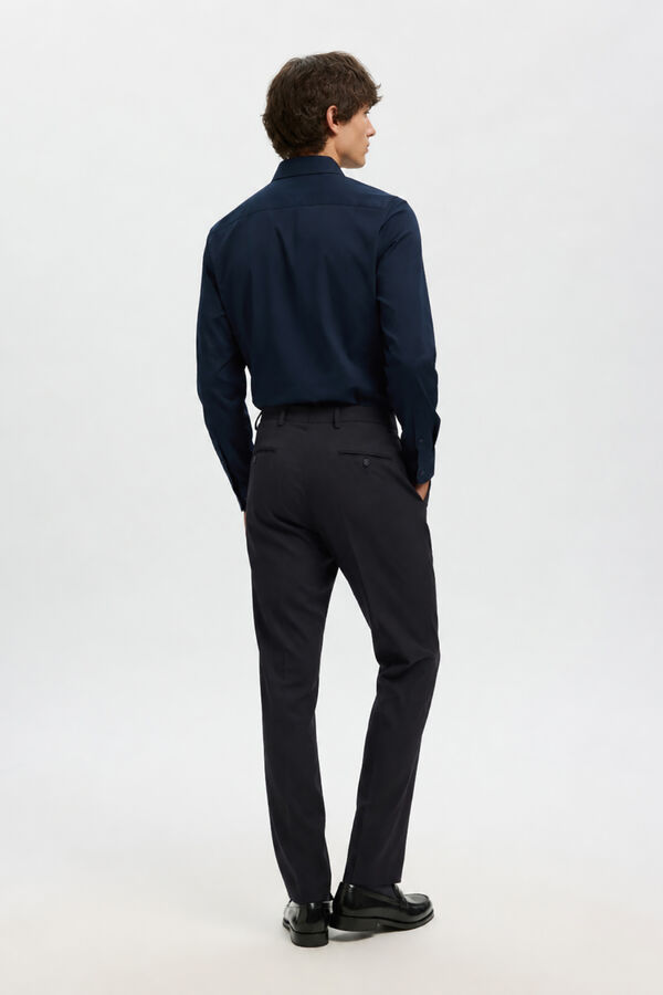 Selected Cal&ccedil;as de fato Slim Fit Preto
