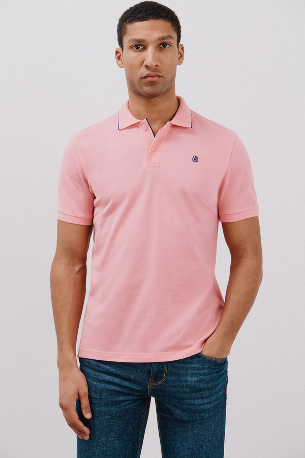Cortefiel Polo with tips Coral