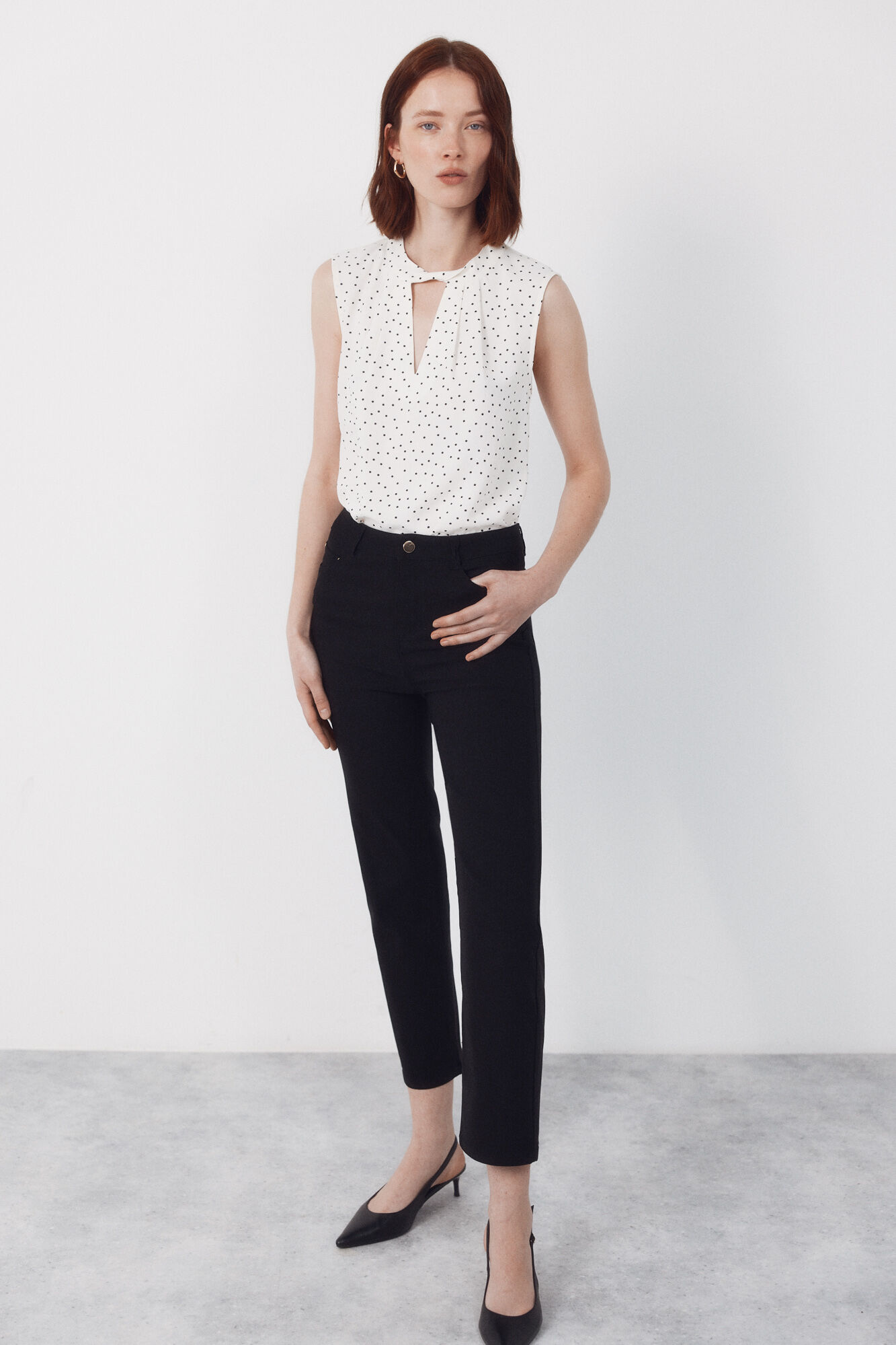 Cortefiel Skinny trousers with zips